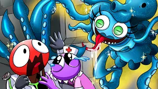 [Animation] Delicious"Octopus Mommy long legs!" 💙 Poppy Playtime X🌈Rainbow Friends Mukbang Animation