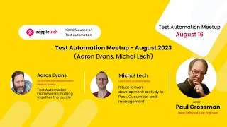Test Automation Meetup - August 2023