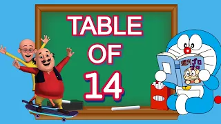 Table of 14 | Learn Multiplication table of 14 | 14 ka table | 14 ka Pahada | 14 table in English