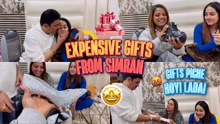 Expensive gifts from Simran to all family ❤️🛍️ gifts piche hoi ldai 😂😂 @narulasimrans