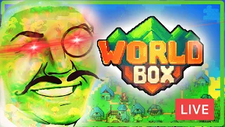 DESTROYING THE WORLD BECAUSE I AM A GOD (with Nukes) Live! - World Box Is A Perfectly Balanced Game