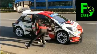 Sebastien Ogier FULL Crash in Public road misunderstanding with the Police then Runaway.