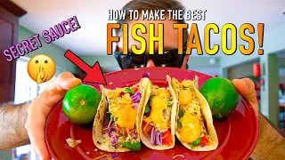 Crappie Catch and Cook Fish Taco's | With Secret Sriracha Sauce!