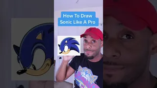 How To Draw Sonic #sonic #sega #art #drawing #shorts