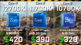 Intel Core i7-12700K vs. 11700K vs. 10700K | Test in 10 Games (RX 6900XT)