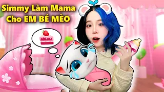 Mèo Simmy 1 Ngày Làm Mama Cho EM BÉ MÈO DỄ THƯƠNG !! My Talking Angela