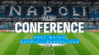 LIVE | La conferenza stampa di Napoli e Barcellona al termine del match di Champions League