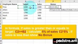 How to Calculate Bonus in Excel 2010 or Later