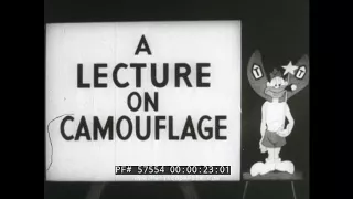 RESTRICTED WWII PRIVATE SNAFU CARTOON  "BOOBY TRAPS" & LECTURE ON CAMOUFLAGE   MEL BLANC 57554