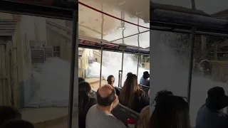 INSANE Flash Flood Hits Our Tram at Universal Studios! 😱 #shorts