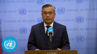 Myanmar on the situation in the country - Security Council Stakeout | United Nations