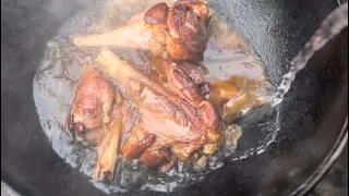 Бараньи ножки в казане / Lamb in cauldron