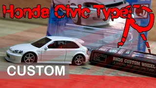 Hot Wheels Custom - Honda Civic Type R EK9 Wheel Swap #7 BNDS Wheels