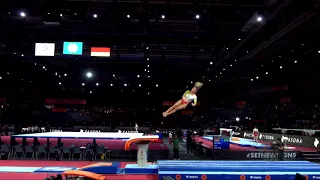 MARTINS Filipa (POR) - 2019 Artistic Worlds, Stuttgart (GER) - Qualifications Vault 1