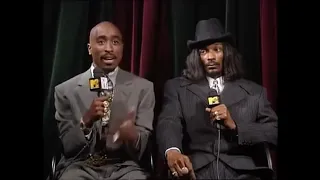 2Pac и Snoop Dogg 1996 MTV Интервью (За 3 дня до смерти Тупака)