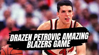 Drazen Petrovic 14 pts in 12 minutes!! (PORTLAND DAYS) + Interview with Petrovic