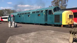 40145 Start up on 8th April 2020 at Barrow Hill.