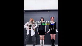 Danças que combinam com músicas brasileiras - minha opinião #kpop #shorts