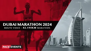 Dubai Marathon Race Route (42.195km) for January 2024