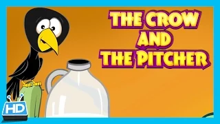 The Crow and The Pitcher Story | The Thirsty Crow Story In English by Kids Hut | Moral Story