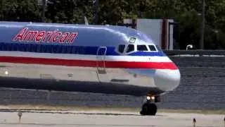 As close as it gets |  American MD-80 Takeoff From San Jose Int'l Airport