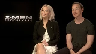 X-MEN: APOCALYPSE interviews - Jennifer Lawrence, McAvoy, Sophie Turner, Evan Peters, Munn