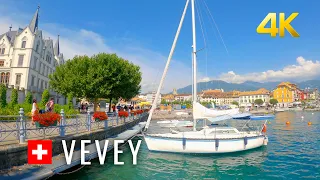 Vevey, one of the “Pearls of the Swiss Riviera” 🇨🇭 Switzerland 4K