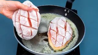 We eat it 3 consecutive evenings and we never get bored of it! Chicken breast in the pan