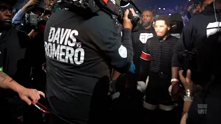 Gervonta Davis Rolly Romero walk in and ring side