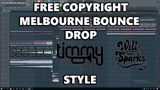 Free Copyright Melbourne Bounce Drop (Timmy Trumpet Style) | Fl Studio (Free FLP Dwonload)