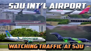 HD- Air Traffic Spectacular Day in San Juan |Plane Spotting |Juan the Puerto Rican Parrot Frontier