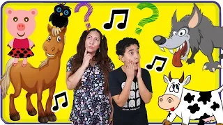 MÚSICA QUE SOM ESSE BICHO FAZ? CANÇÃO INFANTIL IMITANDO OS ANIMAIS / QUE BICHO É ESSE?