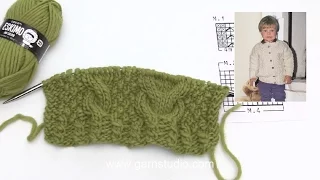 How to knit the diagrams in DROPS Baby 5-10