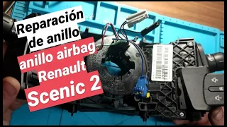 SOLUCIÓN!!!! Reparación de anillo airbag Renault Scenic 2, fallo en detonadores airbag conductor