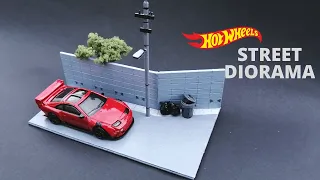 Japanese Street Diorama For Hot Wheels