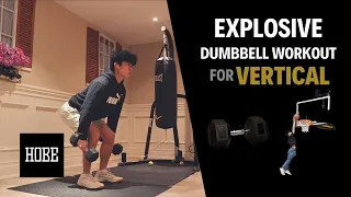 EXPLOSIVE Dumbbell Exercises to JUMP HIGHER! -  Vertical Jump