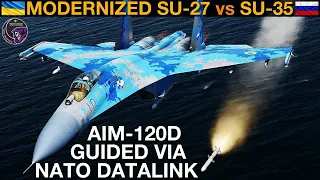 Could Ukrainian Jets With Datalinked AMRAAM & AIM-9X Defeat Russian Su-35? (WarGames 84) | DCS