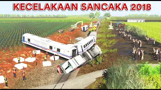 Membuat Ilustrasi Kecelakaan KA Sancaka Tahun 2018