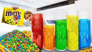 M&M's КАКОГО ЦВЕТА БОЛЬШЕ В 100 ПАЧКАХ?