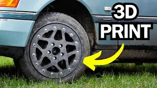 Experiment: 3D PRINTED wheels on a real CAR