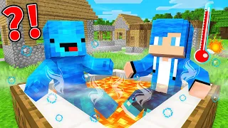 JJ and Mikey Survived 100 Days as WATER in Minecraft - Maizen