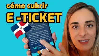 E-TICKET 2023 cúbrelo rápido😃 República Dominicana 🇩🇴