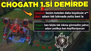 DEMİRLER ÇILDIRDI! CHO GATH 1.Sİ DEMİR ELODA OYNARSA NE OLUR? league of legends