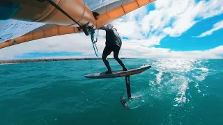 Sunny Spring Wing Foil on Lake Ontario