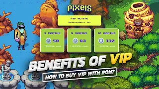 Pixels VIP Benefits , How to buy VIP with RON in pixels