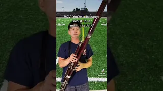 being a bassoon player in marching band