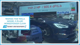 Does the Tesla Model S Plaid really produce 1020HP? WORLD'S FIRST HUB DYNO TEST