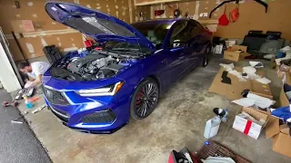 Acura tlx type s throttle body install &more