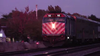 Metra 112 Meets Metra 8579 in Western Springs, IL 10/25/19