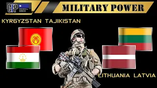 Кыргызстан Таджикистан VS Литва Латвия 🇰🇬 Армия 2022 Сравнение военной мощи